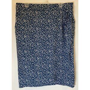 Rip Skirt Hawaii Wrap Skirt Blue White Size Large L